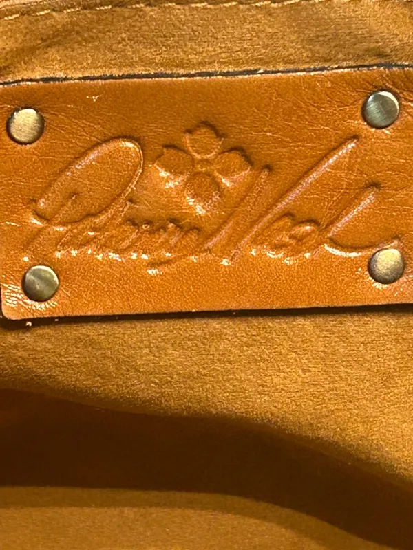 Patricia Nash Primrose Satchel in a tiger print leather. - Image 5