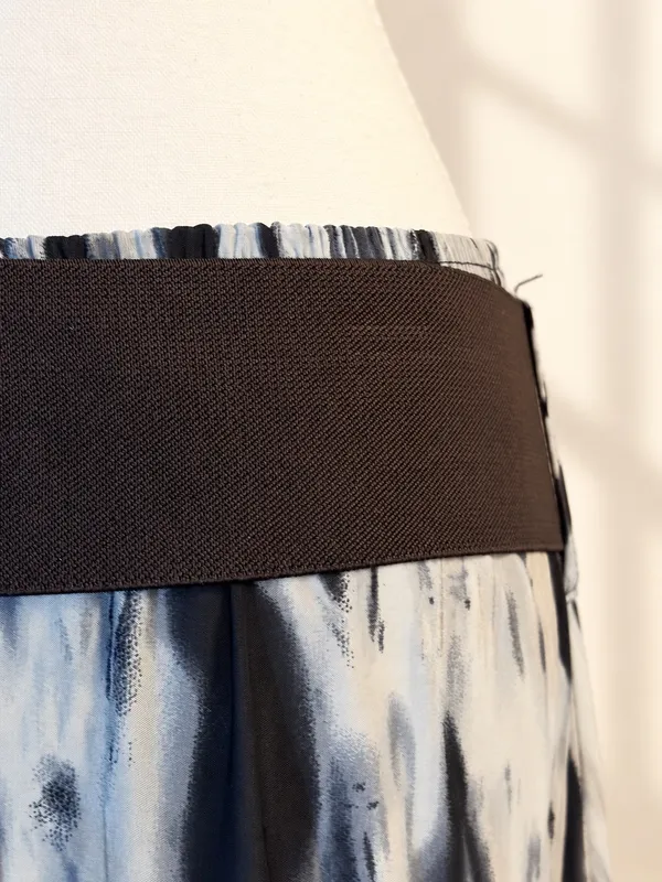 Metro Wear Tiered Maxi Skirt With Studded Belt Size L - Image 3