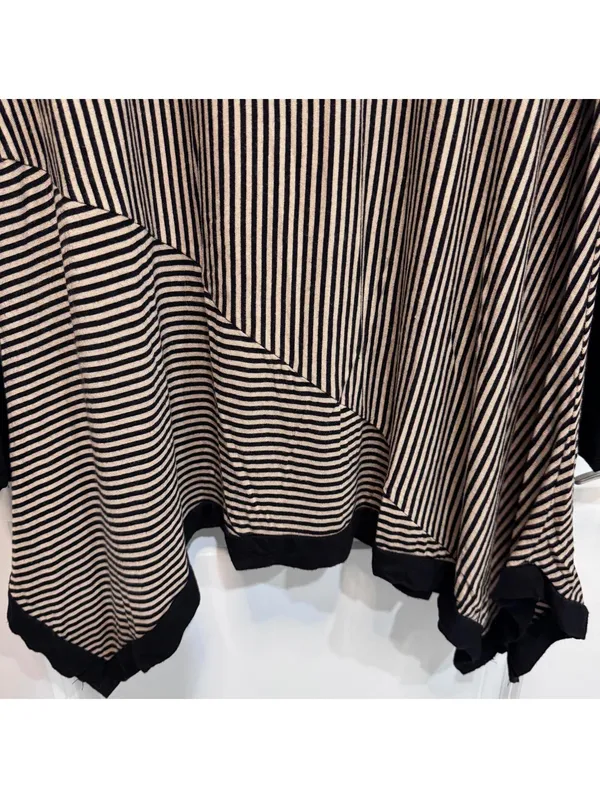 Philosophy Striped Shark Bite Long Sleeve Tunic Plus Size XXL - Image 3