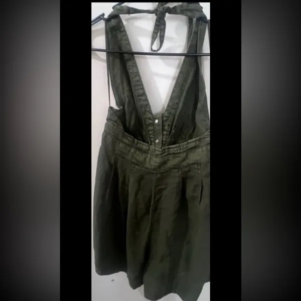 Free People City's Edge Romper Dried Basil. Size Medium but see measurements. - Image 5