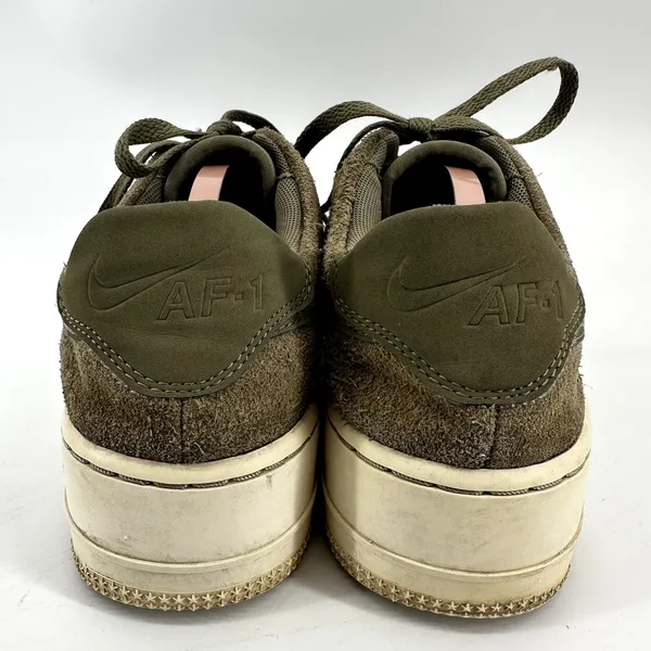 Nike Air Force 1 Sage Low Sneakers Suede Platform Trooper Phantom Green 9 - Image 5