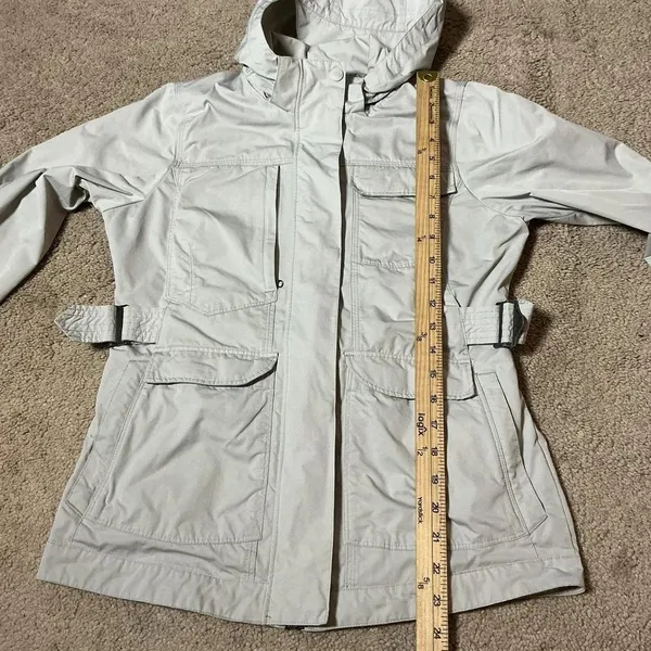 Royal Robbins Womens XS Gray Hooded Safari Utility Jacket‎ Mesh Lined Gorpcore - Image 5