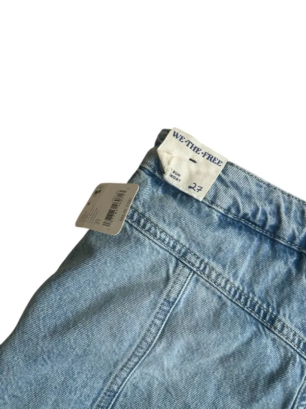 FREE PEOPLE Light Blue We The Free Denim Skort Size 27 NEW NWT - Image 4