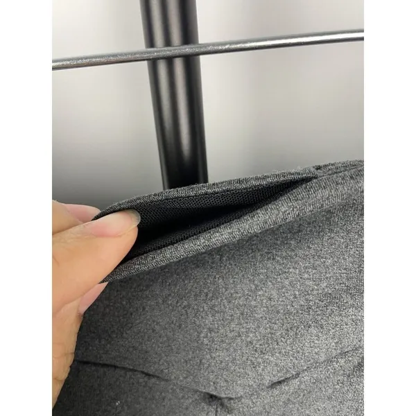 Gymshark Two‎ Tone Grey Colorblock Crossover Athletic Leggings Women's Size M - Image 4