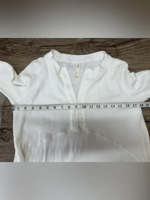 NAP‎ loungewear white mid dress size medium - Image 4