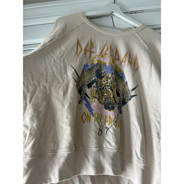 REVOLVE DAYDREAMER Vintage Feel Def Leppard On The Prowl‎ 1987 Sweatshirt Sz M - Image 2