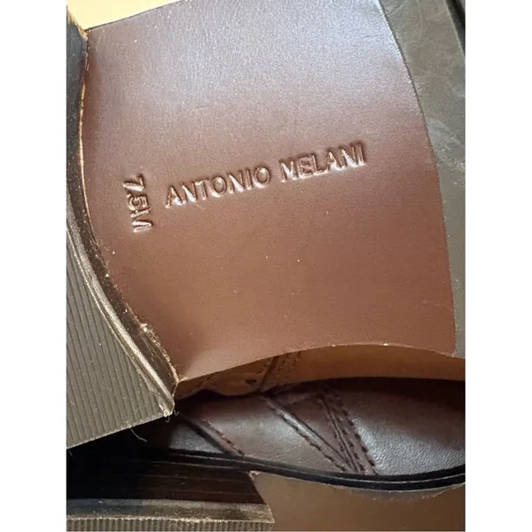 Antonio Melani Brown Riding Boots Leather Buckle Size 7.5 NWOT - Image 7