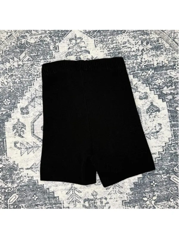 Alo Yoga Scholar Knit High-Waist Cotton Blend Short - Size XS - Image 5