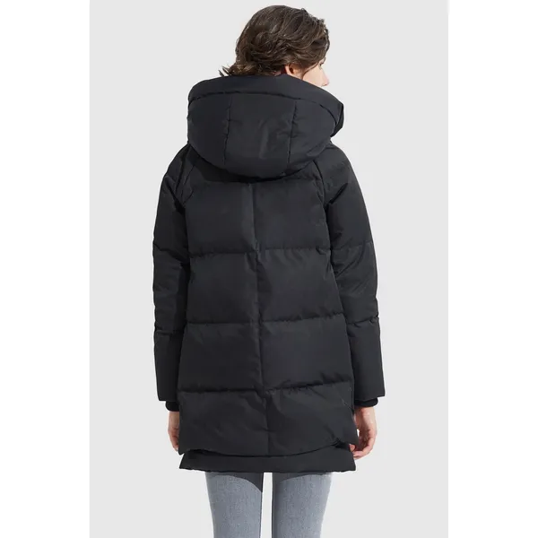 Orolay Thickened Coat‎ Size XS Black Puffer Winter Jacket 700+ Duck Down Fill - Image 2