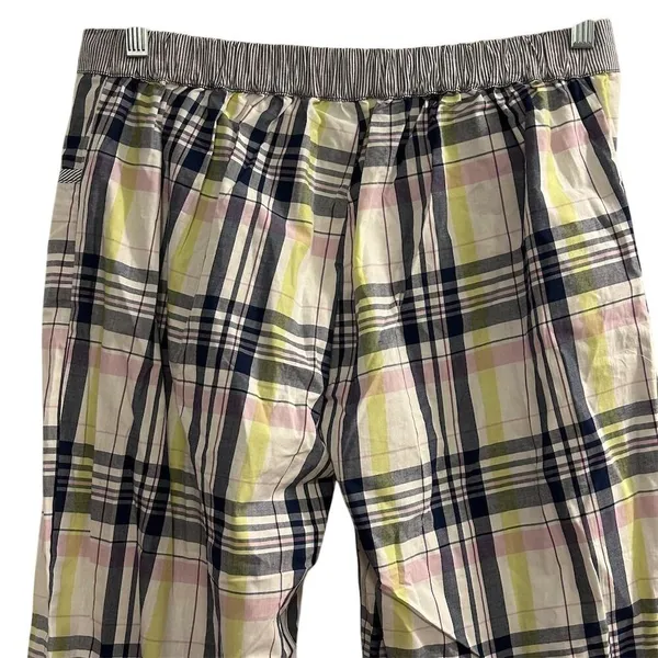 Tommy Hilfiger Womens Plaid‎ Pajama Pants Multicolor Pink Yellow Size L - Image 11