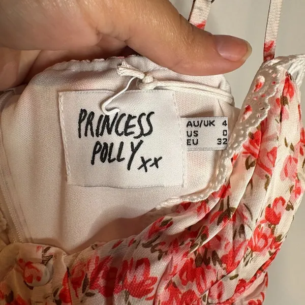 NWT Princess Polly Cael Pink Floral Mini Dress - Image 6