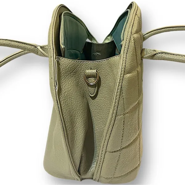 Bowler Style Bag•Bag•Shoulder Bag•Purse•Tote•Olive Green•Vintage Boutique Style - Image 7