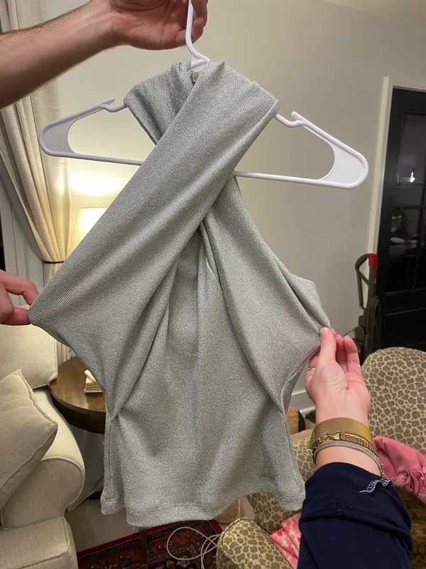 Silver Zara Halter Top - Image 2