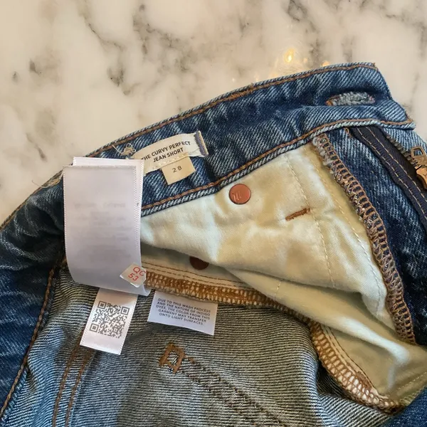 NWOT Madewell The Curvy Perfect Vintage Jean Short Sz 28 broken zipper - Image 7