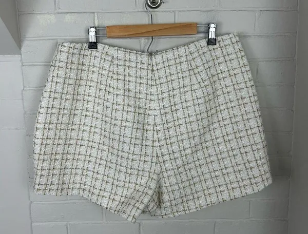 NWT Dolce Cabo White Tweed Knit Mini Skort Size XL - Image 13