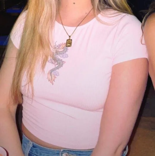 dragon crop top graphic tee - Image 4