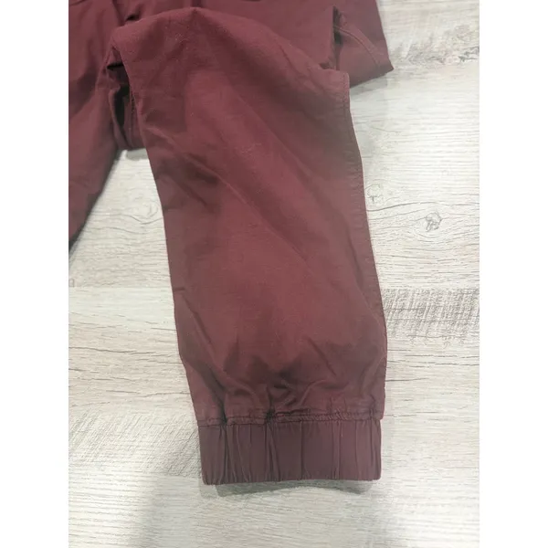 Levi's Burgundy Paperbag Jogger Pants Women's Small Stretch Pull On - Image 7