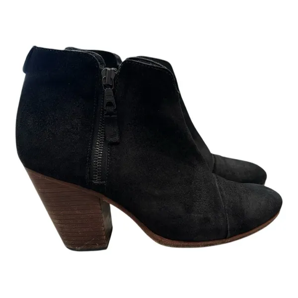 RAG + BONE Margot Black Waxed Suede Boots Size 9.5 - Image 3