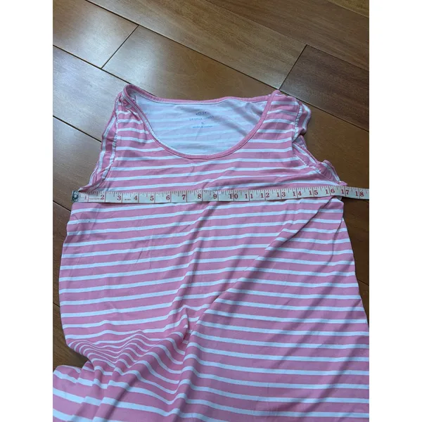 Draper‎ James Pajama Set Women Pink Striped Robe Nightgown S - Image 8