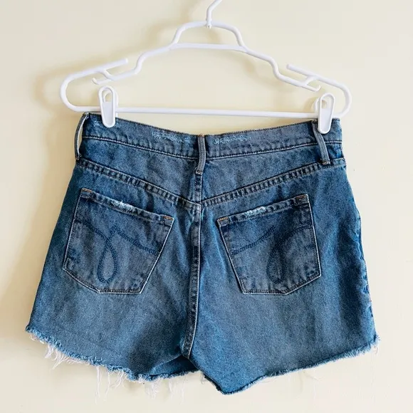 Mom Shorts High Rise Juicy by‎ Juicy Couture Denim Shorts Sz 28 - Image 2