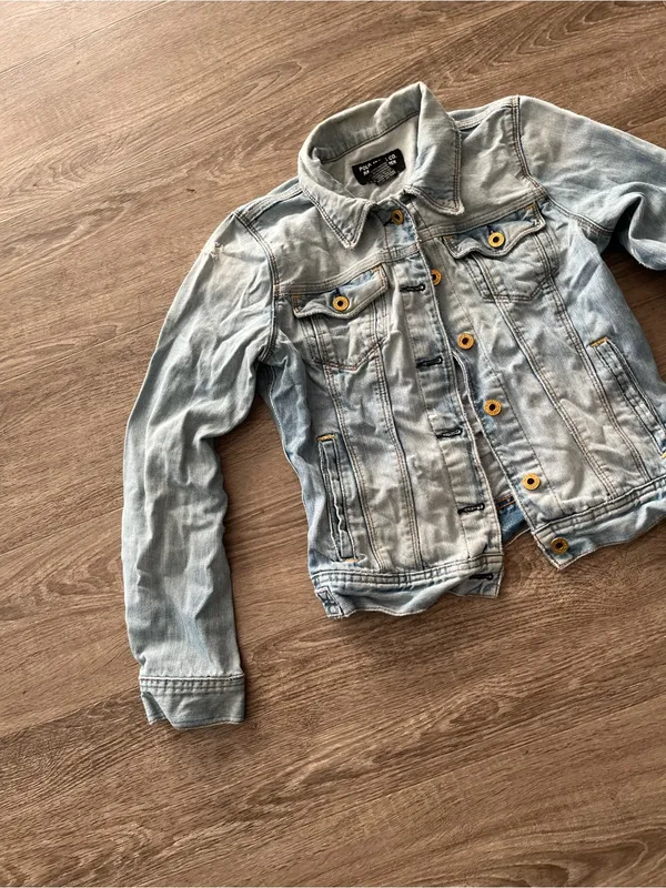 Vintage Polo Jeans Co Ralph Lauren Denim Jacket Womens Small Light Wash Y2K 90s - Image 3