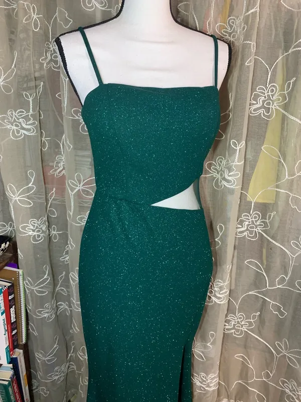 Windsor Emerald Green Glitter Mermaid Dress - Image 3