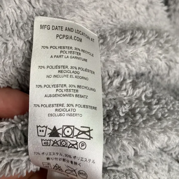 Patagonia Women's Salt Grey Los Gatos 1/4-Zip Fleece Pullover W-845 Sz M - Image 7