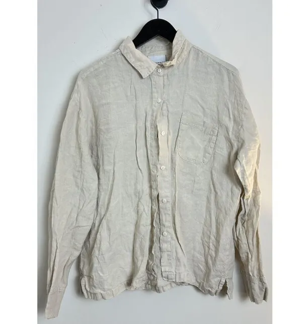 PARACHUTE Women's Linen Shirt in Bone Size Large - Image 3