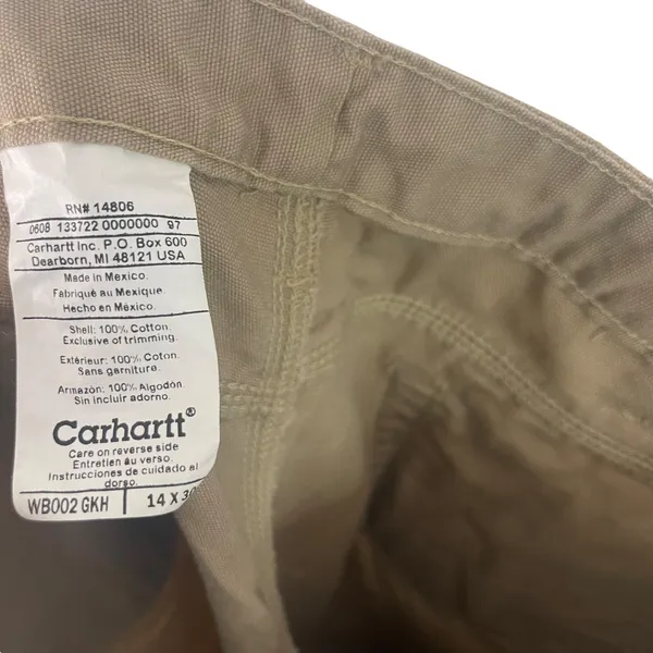 Carhartt Women's Size 14‎ X 30 Khaki Workwear Straight Leg Pants - Image 8