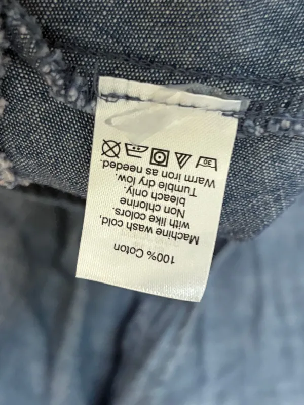 J. Crew chambray cotton dress size 2 - Image 8