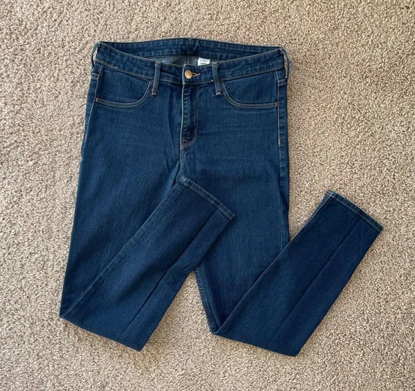 H&M Dark Blue Denim Skinny Jeans - Image 2
