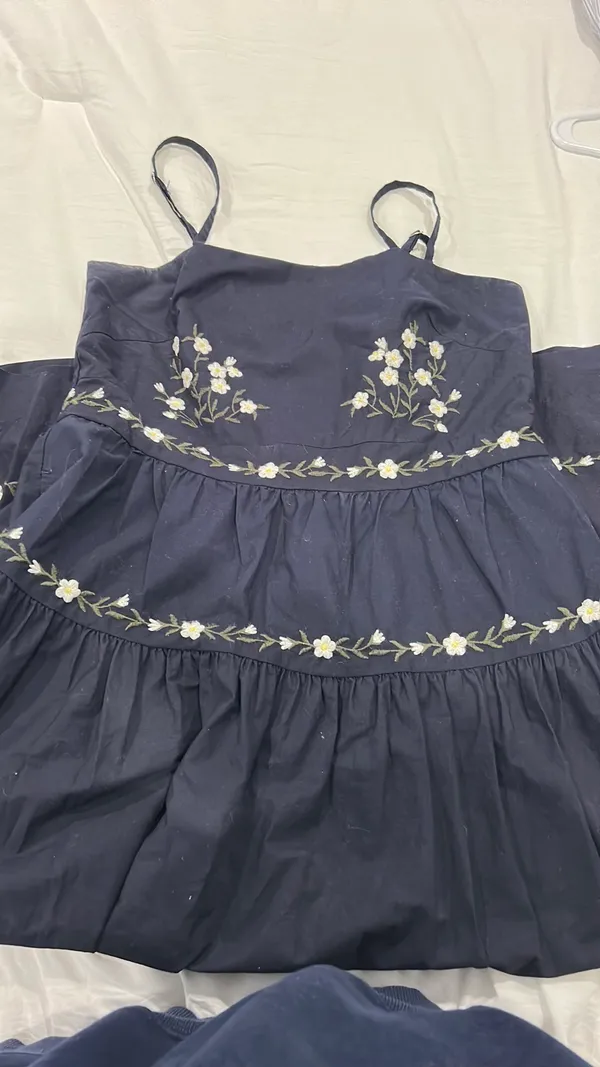 Free Assembly Navy Blue Maxi Dress - Image 2