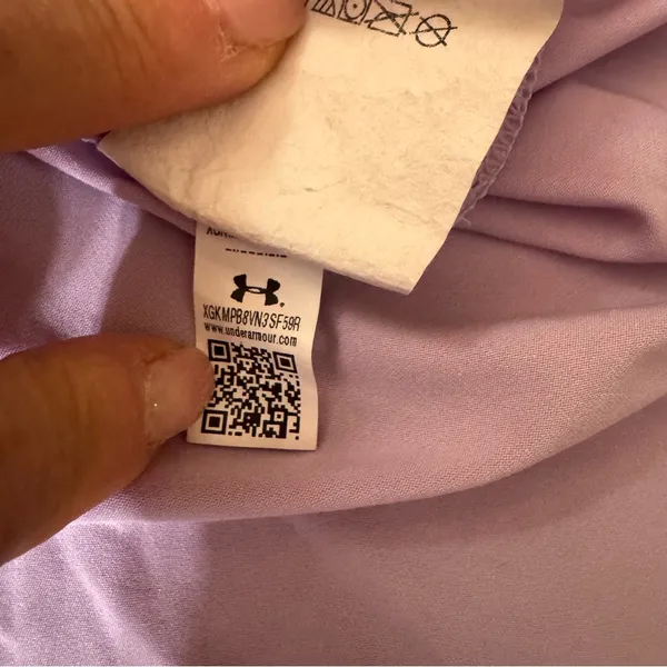 UNDER ARMOUR lavender Rush tee shirt, size L, unisex - Image 8