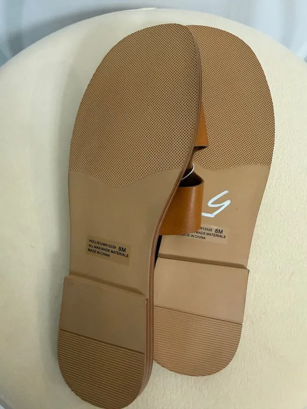 DV by Dolce Vita Hollie Tan Cutout Slide Sandals Size 8 NWT - Image 5