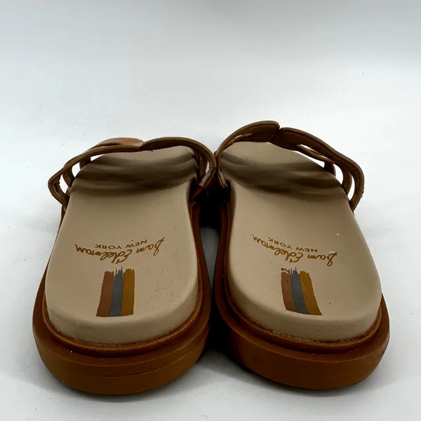 Sam Edelman Valeri Slide Sandals Saddle Leather Cushioned Slip On Open Tan 7.5M - Image 5
