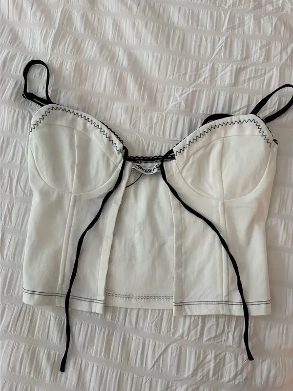 Princess Polly White Corset Top - Image 3