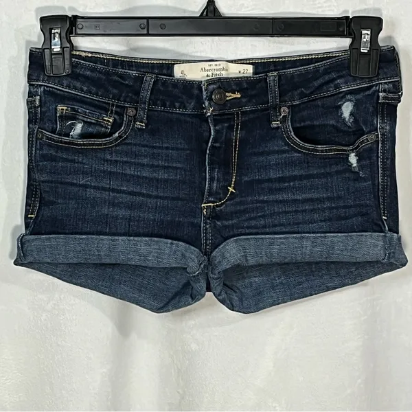 Abercrombie & Fitch Customized Distressed Shorts Size‎ 27/4 - Image 4