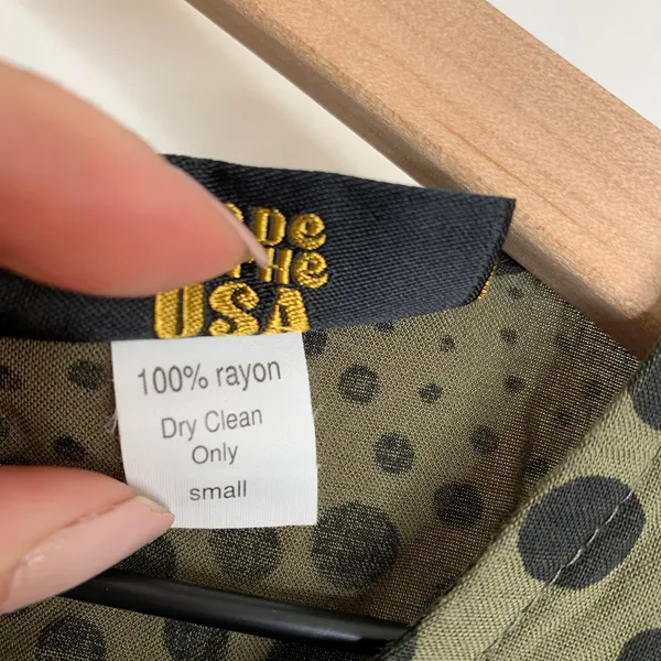 Nooworks Size Small Olive Green and Black Babydoll Dress - Image 11