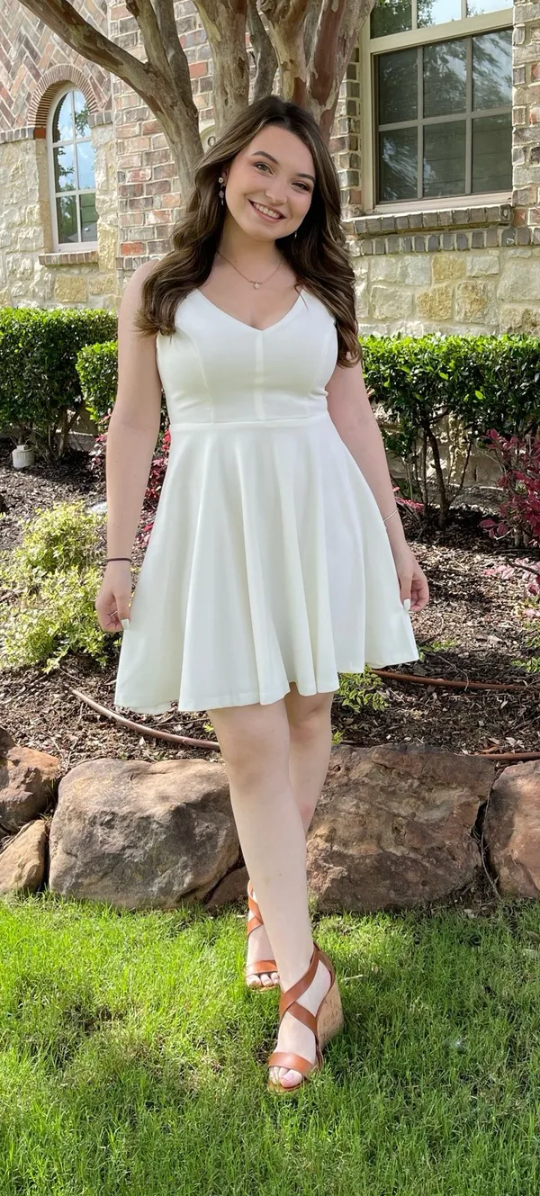 Lulu’s White Skater Dress - S - Image 6