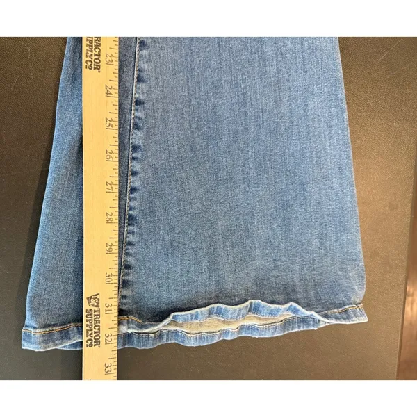 Free People‎ Womens 29R Just Float On Flare Jeans Blue High Rise Stretch Denim - Image 9