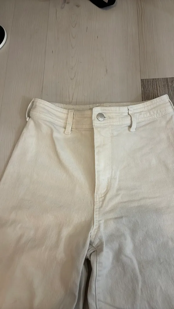 White Wide Leg Target Jeans - Image 4
