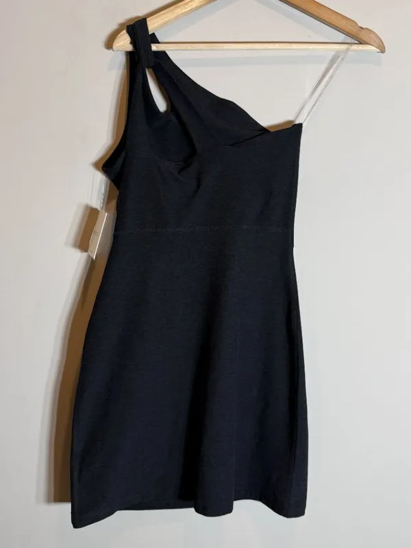 Beyond Yoga Spacedye Lost Your Mind Mini Dress Womens XS Darkest Night Black NWT - Image 10