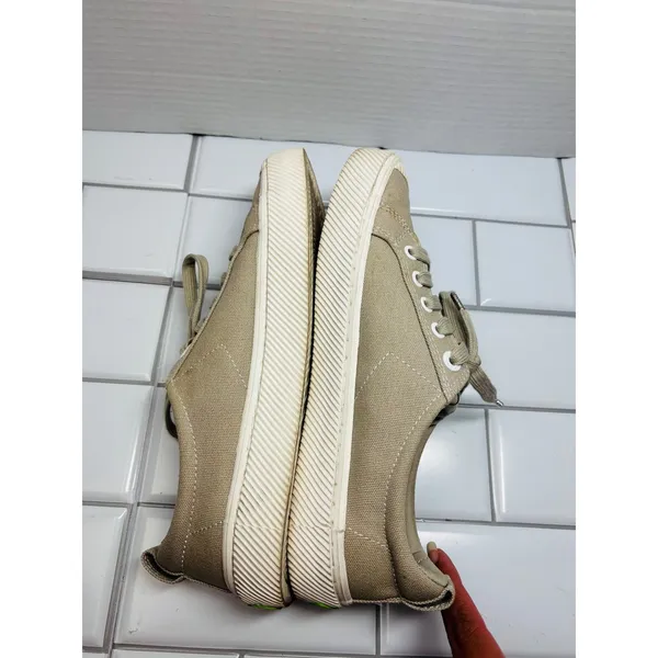 Cariuma x Pantone OCA Low Sneaker Womens 8.5 Men's 7 Plaza Taupe Canvas Shoes - Image 12