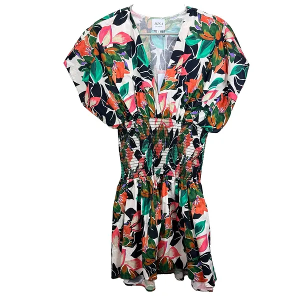 MISA Los Angeles Della Dress Las Palmas Colorful Floral Cocktail Resort SMALL - Image 5