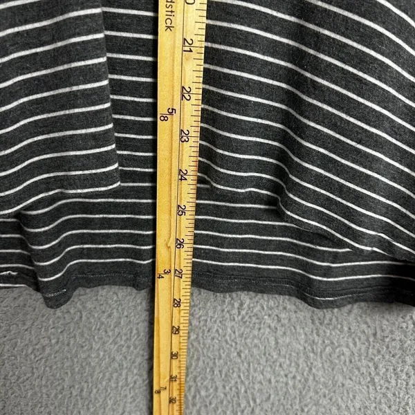 american eagle top womens small gray striped soft & sexy boxy oversized‎ boho - Image 3
