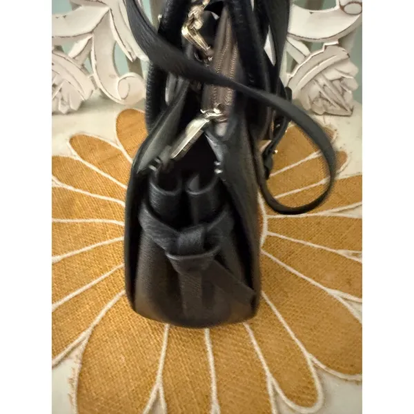 Kate Spade Knott Mini Satchel Black Pebbled‎ Leather PXR00438 NWT $298 Retail FS - Image 4
