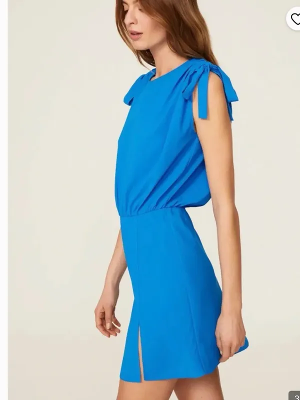 Amanda Uprichard Olympus Mini Dress in Blue - Image 7