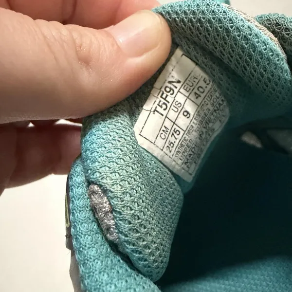 ASICS GEL-Contend 3 Shoes Womens 9 Gray Teal Mesh Running Sneakers T5F9N - Image 6