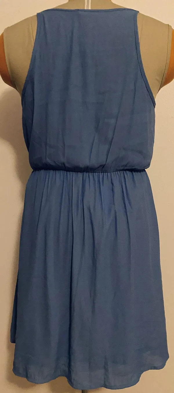 LUSH Baby blue Cami Plunge Dress - Image 3