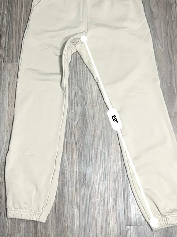 POPFLEX Beige High-Rise Elastic Waist Joggers - Image 6